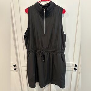 Maurices Black Sleeveless Midi Dress with Front Zip
